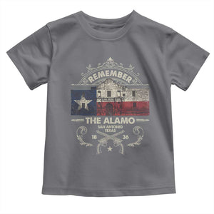 Texas Remember The Alamo San Antonio Pride Toddler T Shirt Texas History TS11 Charcoal Print Your Wear