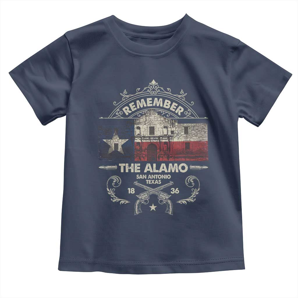 Texas Remember The Alamo San Antonio Pride Toddler T Shirt Texas History TS11 Navy Print Your Wear