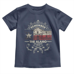 Texas Remember The Alamo San Antonio Pride Toddler T Shirt Texas History TS11 Navy Print Your Wear
