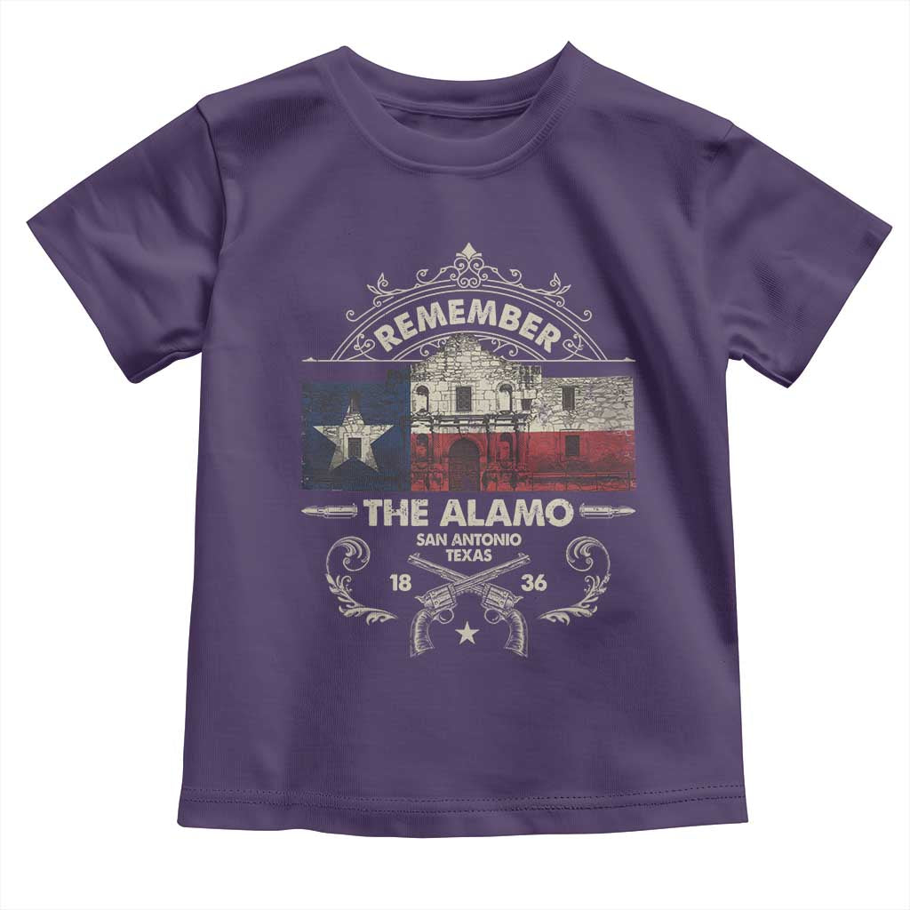 Texas Remember The Alamo San Antonio Pride Toddler T Shirt Texas History TS11 Purple Print Your Wear