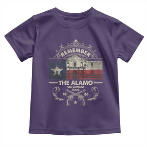 Texas Remember The Alamo San Antonio Pride Toddler T Shirt Texas History TS11 Purple Print Your Wear