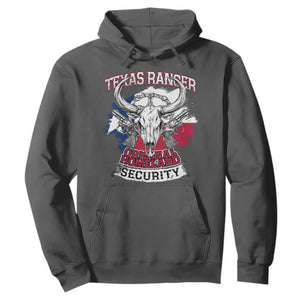 Texas Ranger Original Homeland Security Hoodie History Of Texas TS11 Dark Heather Print Your Wear