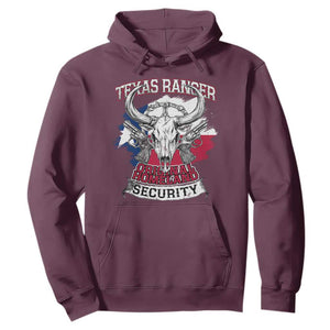 Texas Ranger Original Homeland Security Hoodie History Of Texas TS11 Maroon Print Your Wear