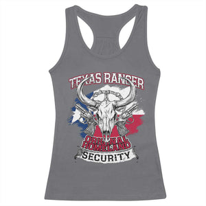 Texas Ranger Original Homeland Security Racerback Tank Top History Of Texas TS11 Charcoal Print Your Wear