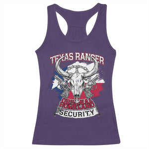 Texas Ranger Original Homeland Security Racerback Tank Top History Of Texas TS11 Purple Print Your Wear