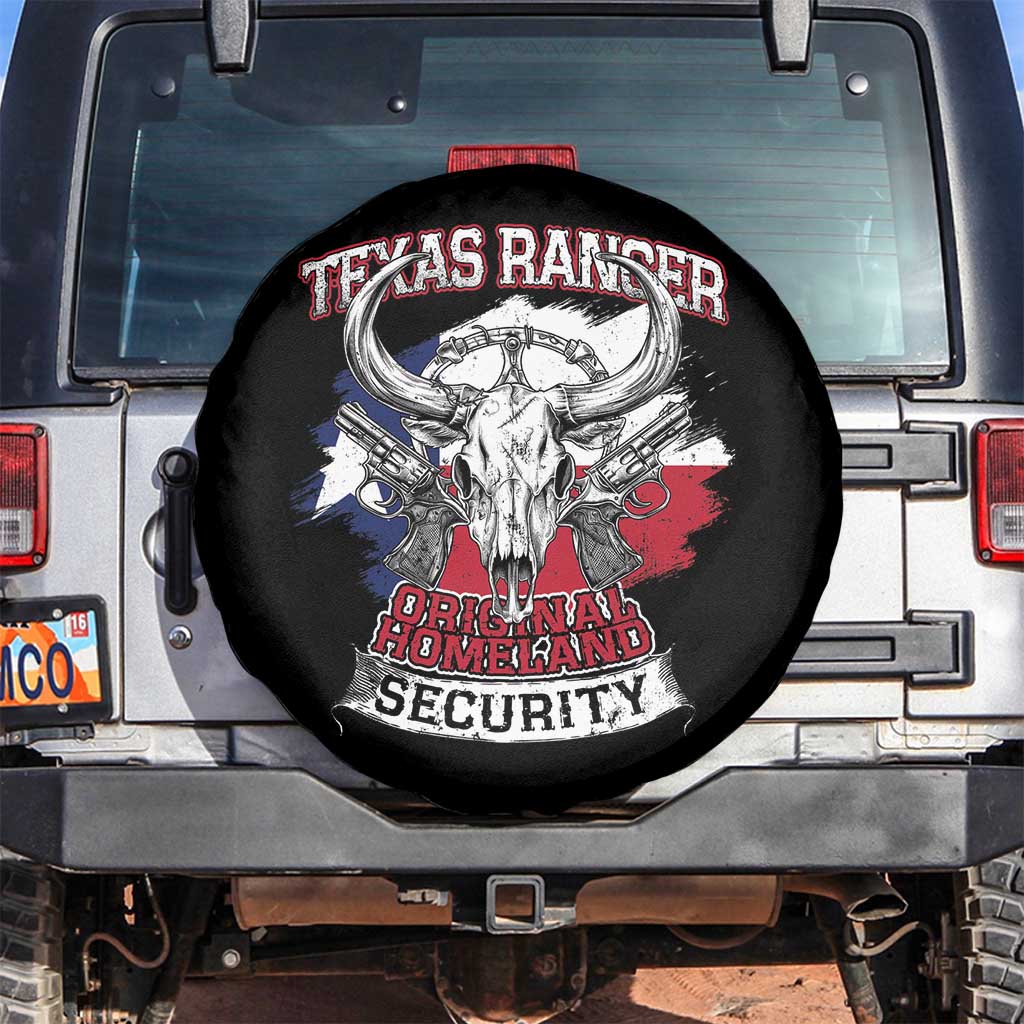 Texas Ranger Original Homeland Security Spare Tire Cover History Of Texas TS11 No hole Black Print Your Wear