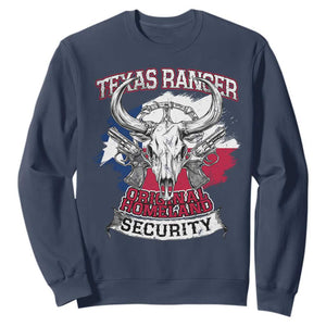 Texas Ranger Original Homeland Security Sweatshirt History Of Texas TS11 Navy Print Your Wear