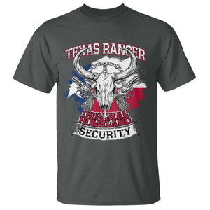 Texas Ranger Original Homeland Security T Shirt History Of Texas TS11 Dark Heather Print Your Wear
