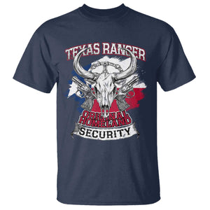 Texas Ranger Original Homeland Security T Shirt History Of Texas TS11 Navy Print Your Wear