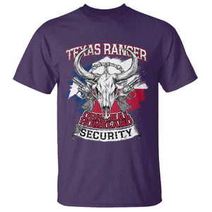 Texas Ranger Original Homeland Security T Shirt History Of Texas TS11 Purple Print Your Wear
