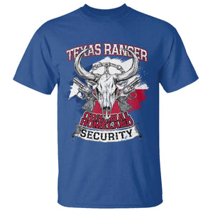Texas Ranger Original Homeland Security T Shirt History Of Texas TS11 Royal Blue Print Your Wear