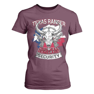 Texas Ranger Original Homeland Security T Shirt For Women History Of Texas TS11 Maroon Print Your Wear