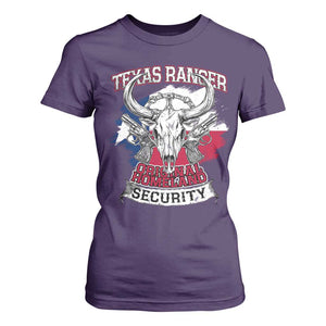 Texas Ranger Original Homeland Security T Shirt For Women History Of Texas TS11 Purple Print Your Wear