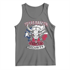 Texas Ranger Original Homeland Security Tank Top History Of Texas TS11 Black Heather Print Your Wear
