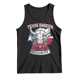 Texas Ranger Original Homeland Security Tank Top History Of Texas TS11 Black Print Your Wear