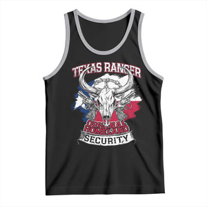 Texas Ranger Original Homeland Security Tank Top History Of Texas TS11 Black Athletic Heather Print Your Wear