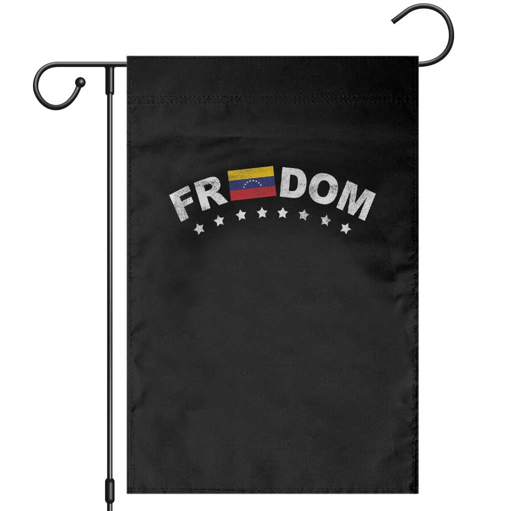 Freedom For Venezuela Garden Flag Venezuelan Flag Eight Stars Bandera TS11 Black Print Your Wear
