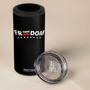 Freedom For Venezuela 4 in 1 Can Cooler Tumbler Venezuelan Flag Eight Stars Bandera TS11 Print Your Wear