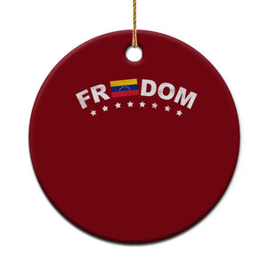 Freedom For Venezuela Ceramic Ornament Venezuelan Flag Eight Stars Bandera TS11 1pc Red Print Your Wear