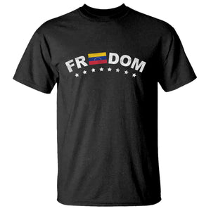 Freedom For Venezuela T Shirt Venezuelan Flag Eight Stars Bandera TS11 Black Print Your Wear