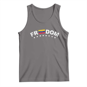 Freedom For Venezuela Tank Top Venezuelan Flag Eight Stars Bandera TS11 Deep Heather Print Your Wear