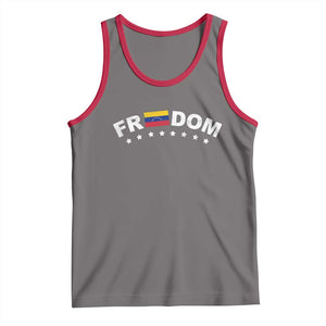 Freedom For Venezuela Tank Top Venezuelan Flag Eight Stars Bandera TS11 Deep Heather Red Print Your Wear