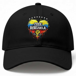 Free Venezuela Baseball Cap Freedom Venezuelan Flag Hand Fist Graphic TS11 Print Your Wear