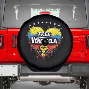 Free Venezuela Spare Tire Cover Freedom Venezuelan Flag Hand Fist Graphic TS11 Black Print Your Wear