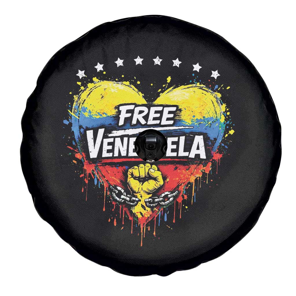 Free Venezuela Spare Tire Cover Freedom Venezuelan Flag Hand Fist Graphic TS11 Print Your Wear