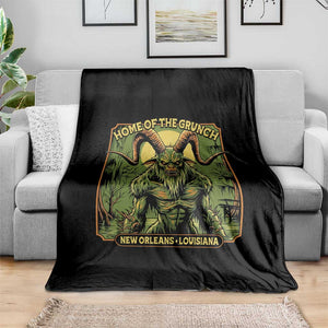 Grunch Road Monster Throw Blanket Home Of The Grunch Nola Louisiana TS11 Print Your Wear