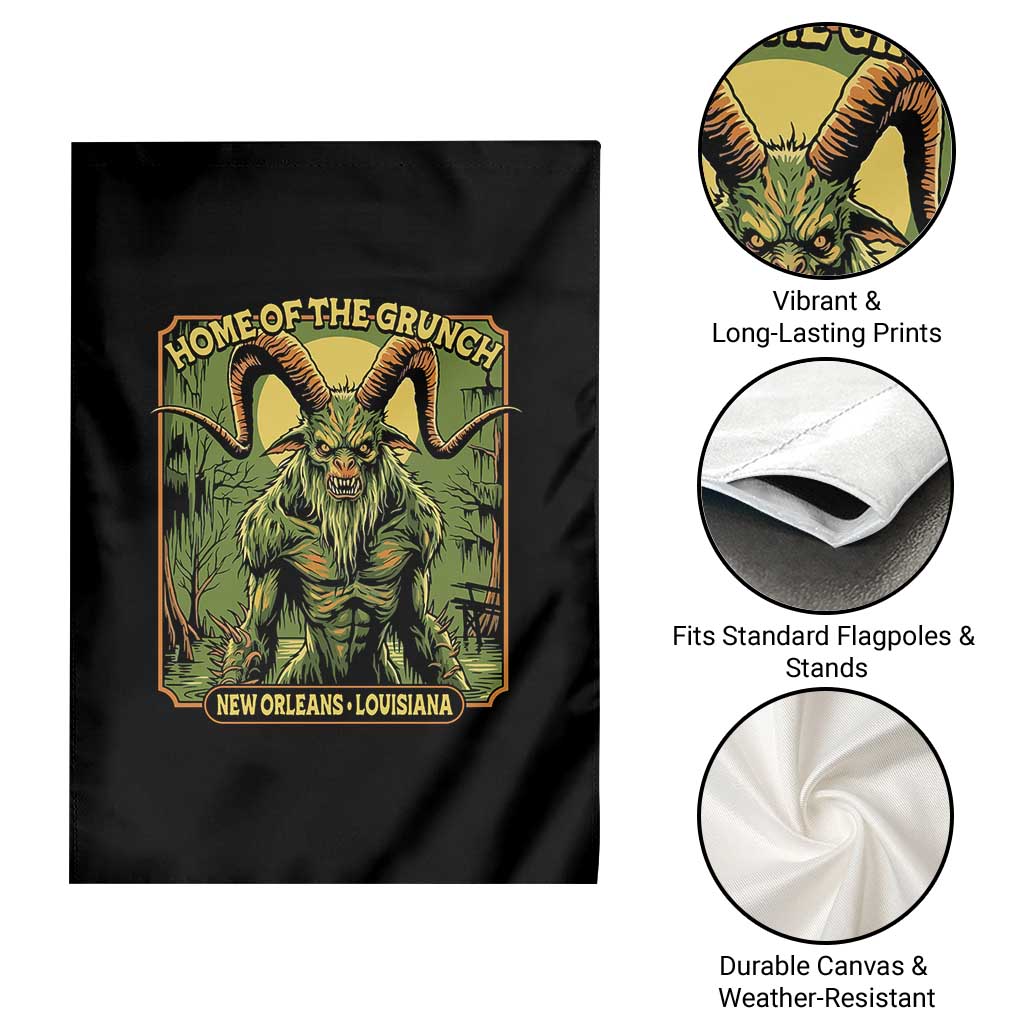 Grunch Road Monster Garden Flag Home Of The Grunch Nola Louisiana TS11 Print Your Wear