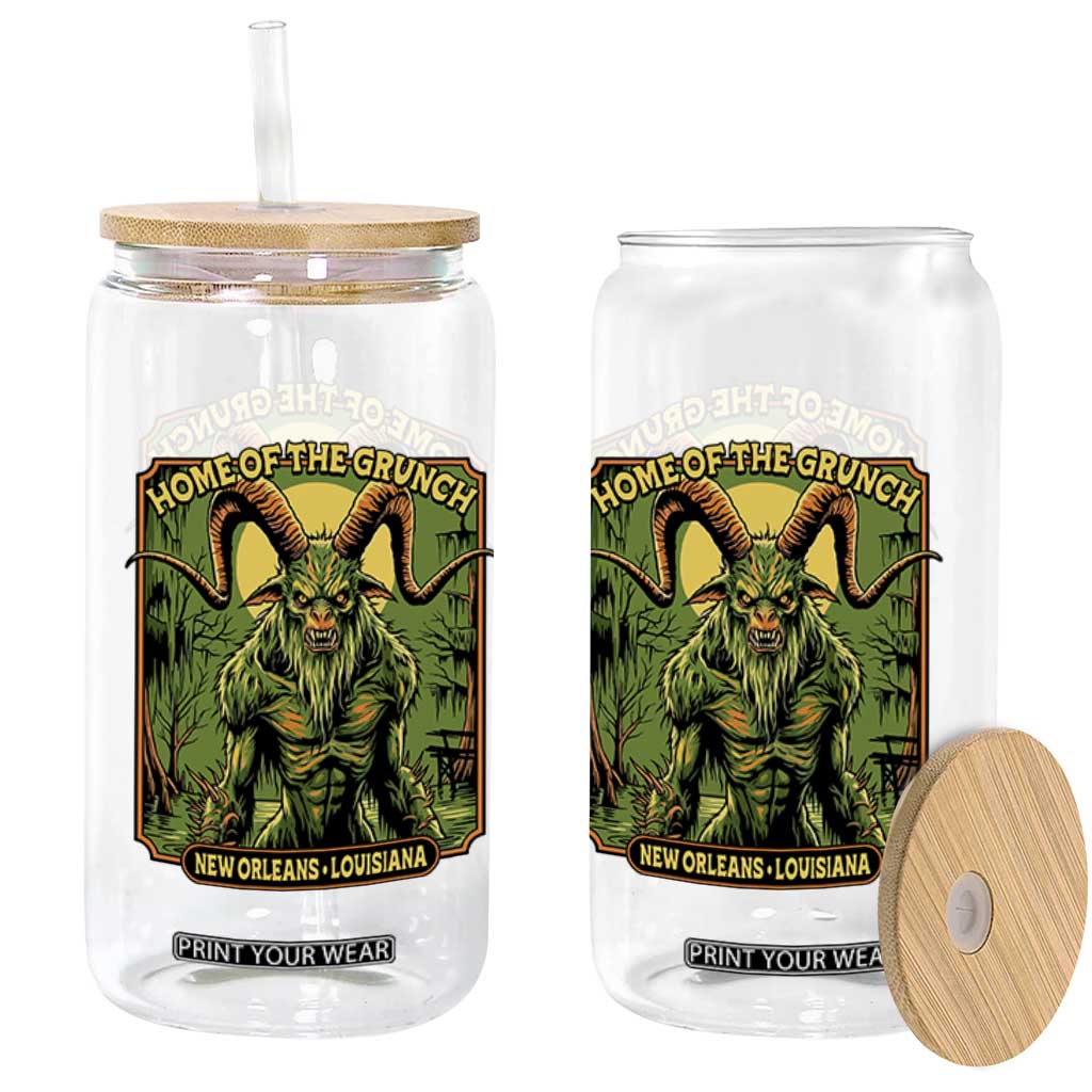 Grunch Road Monster Glass Can Home Of The Grunch Nola Louisiana TS11 Print Your Wear