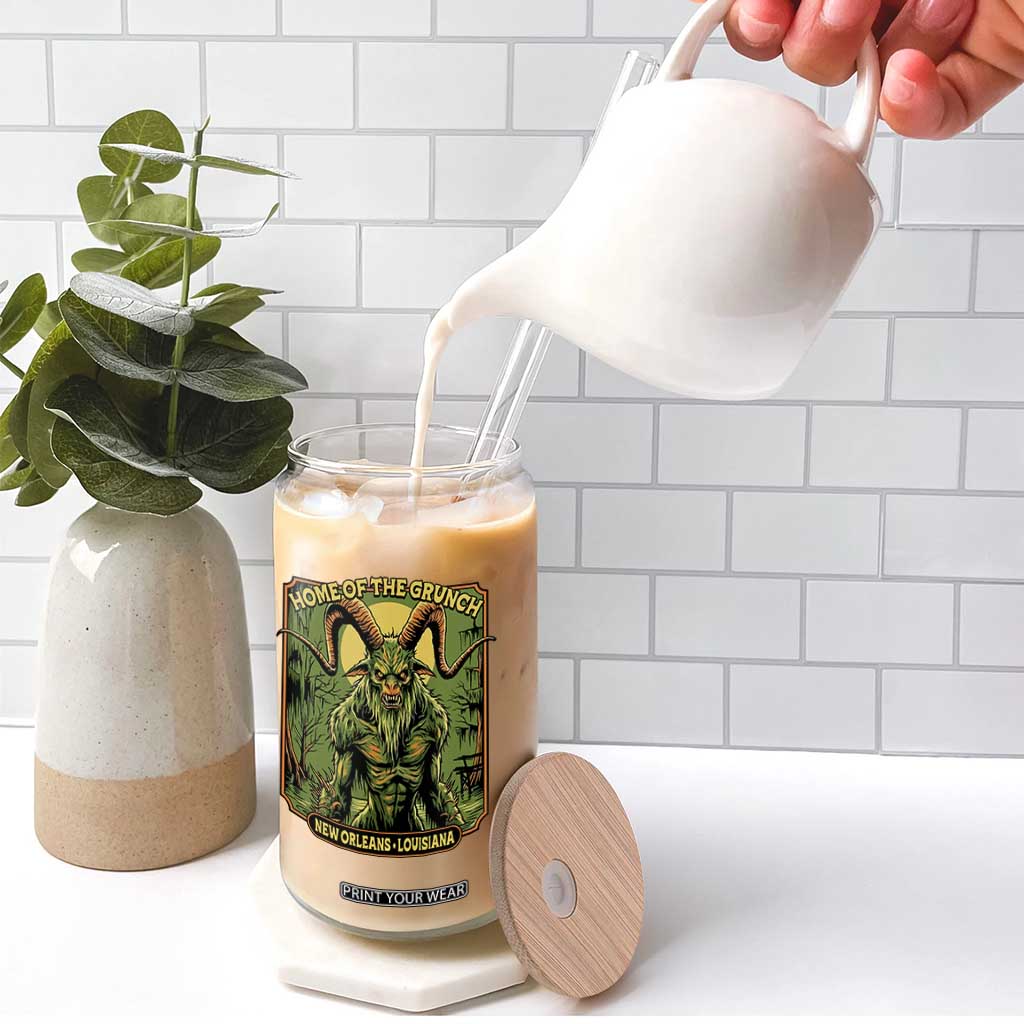 Grunch Road Monster Glass Can Home Of The Grunch Nola Louisiana TS11 Print Your Wear