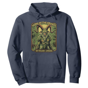 Grunch Road Monster Hoodie Home Of The Grunch Nola Louisiana TS11 Navy Print Your Wear