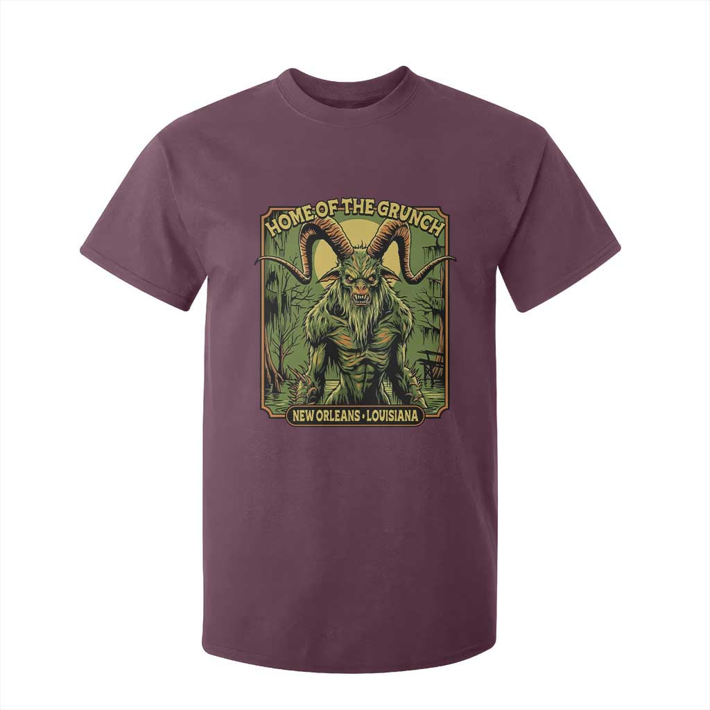 Grunch Road Monster T Shirt For Kid Home Of The Grunch Nola Louisiana TS11 Maroon Print Your Wear