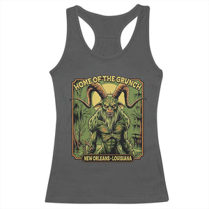 Grunch Road Monster Racerback Tank Top Home Of The Grunch Nola Louisiana TS11 Dark Heather Print Your Wear