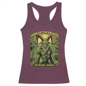 Grunch Road Monster Racerback Tank Top Home Of The Grunch Nola Louisiana TS11 Maroon Print Your Wear