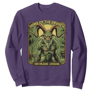 Grunch Road Monster Sweatshirt Home Of The Grunch Nola Louisiana TS11 Purple Print Your Wear
