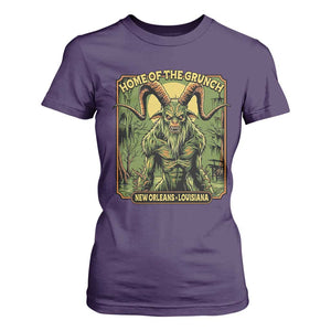 Grunch Road Monster T Shirt For Women Home Of The Grunch Nola Louisiana TS11 Purple Print Your Wear