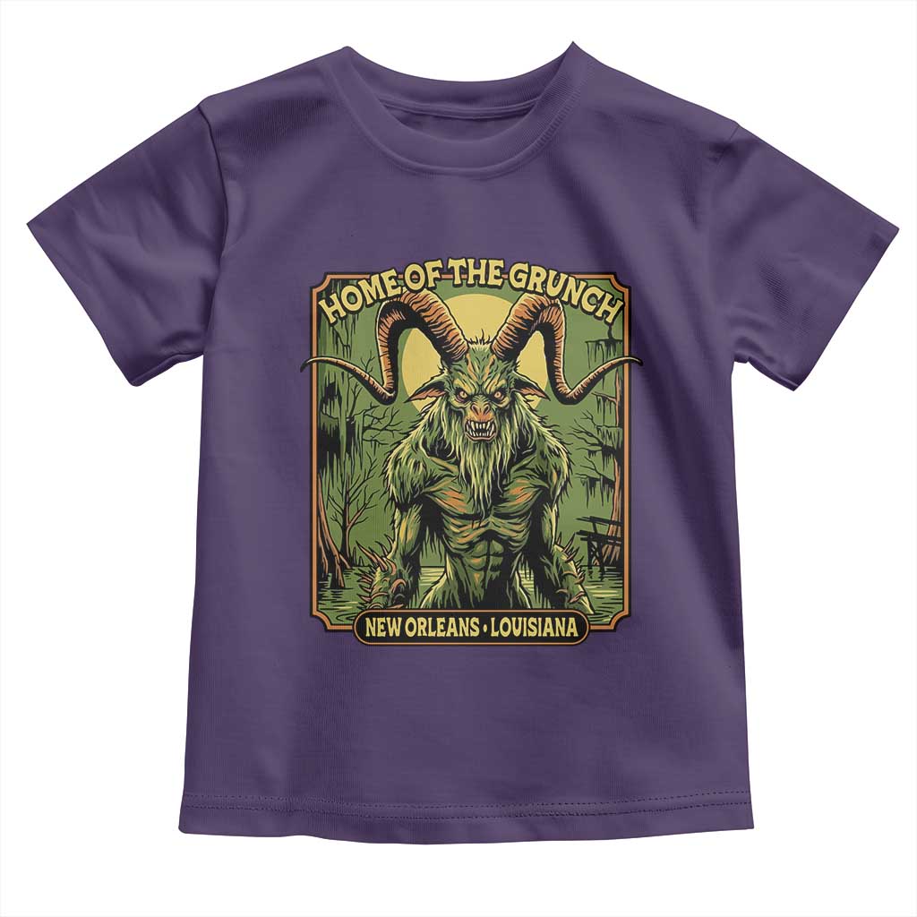 Grunch Road Monster Toddler T Shirt Home Of The Grunch Nola Louisiana TS11 Purple Print Your Wear