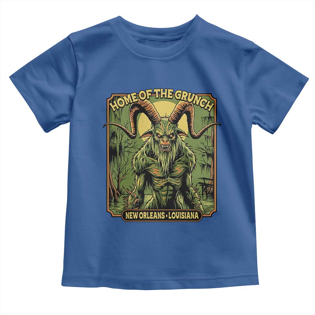 Grunch Road Monster Toddler T Shirt Home Of The Grunch Nola Louisiana TS11 Royal Blue Print Your Wear