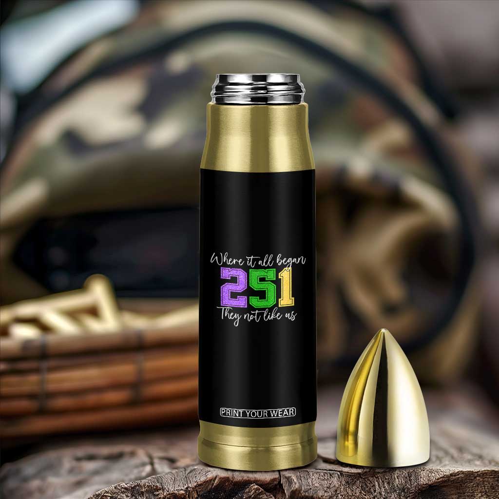 251 Mardi Gras Mobile Alabama Bullet Tumbler Where It All Began Fat Tuesday Carnival Glitter Print TS11 Print Your Wear