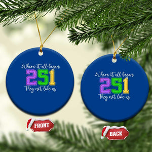 251 Mardi Gras Mobile Alabama Ceramic Ornament Where It All Began Fat Tuesday Carnival Glitter Print TS11 1pc Blue Print Your Wear