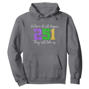 251 Mardi Gras Mobile Alabama Hoodie Where It All Began Fat Tuesday Carnival Glitter Print TS11 Charcoal Print Your Wear