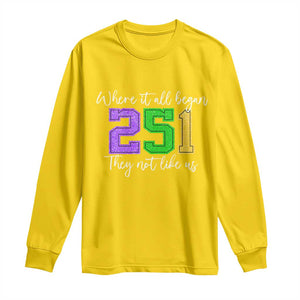251 Mardi Gras Mobile Alabama Long Sleeve Shirt Where It All Began Fat Tuesday Carnival Glitter Print TS11 Daisy Print Your Wear