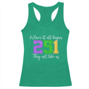 251 Mardi Gras Mobile Alabama Racerback Tank Top Where It All Began Fat Tuesday Carnival Glitter Print TS11 Irish Green Print Your Wear