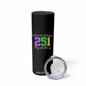 251 Mardi Gras Mobile Alabama Skinny Tumbler Where It All Began Fat Tuesday Carnival Glitter Print TS11 Print Your Wear