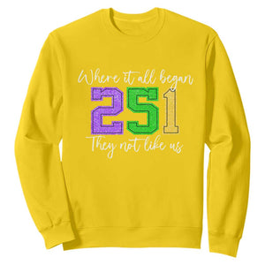 251 Mardi Gras Mobile Alabama Sweatshirt Where It All Began Fat Tuesday Carnival Glitter Print TS11 Daisy Print Your Wear