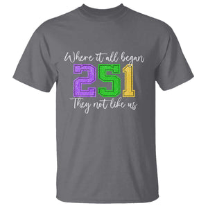 251 Mardi Gras Mobile Alabama T Shirt Where It All Began Fat Tuesday Carnival Glitter Print TS11 Charcoal Print Your Wear
