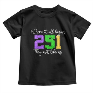 251 Mardi Gras Mobile Alabama Toddler T Shirt Where It All Began Fat Tuesday Carnival Glitter Print TS11 Black Print Your Wear